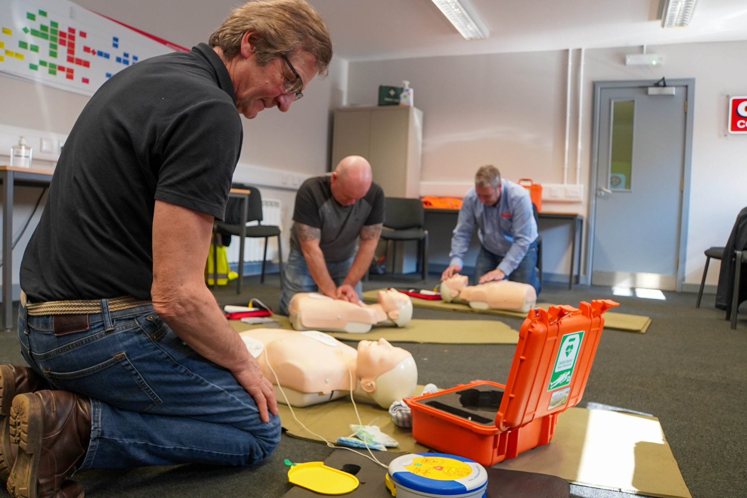 New Life-Saving Defibrillators for Remote Construction Sites