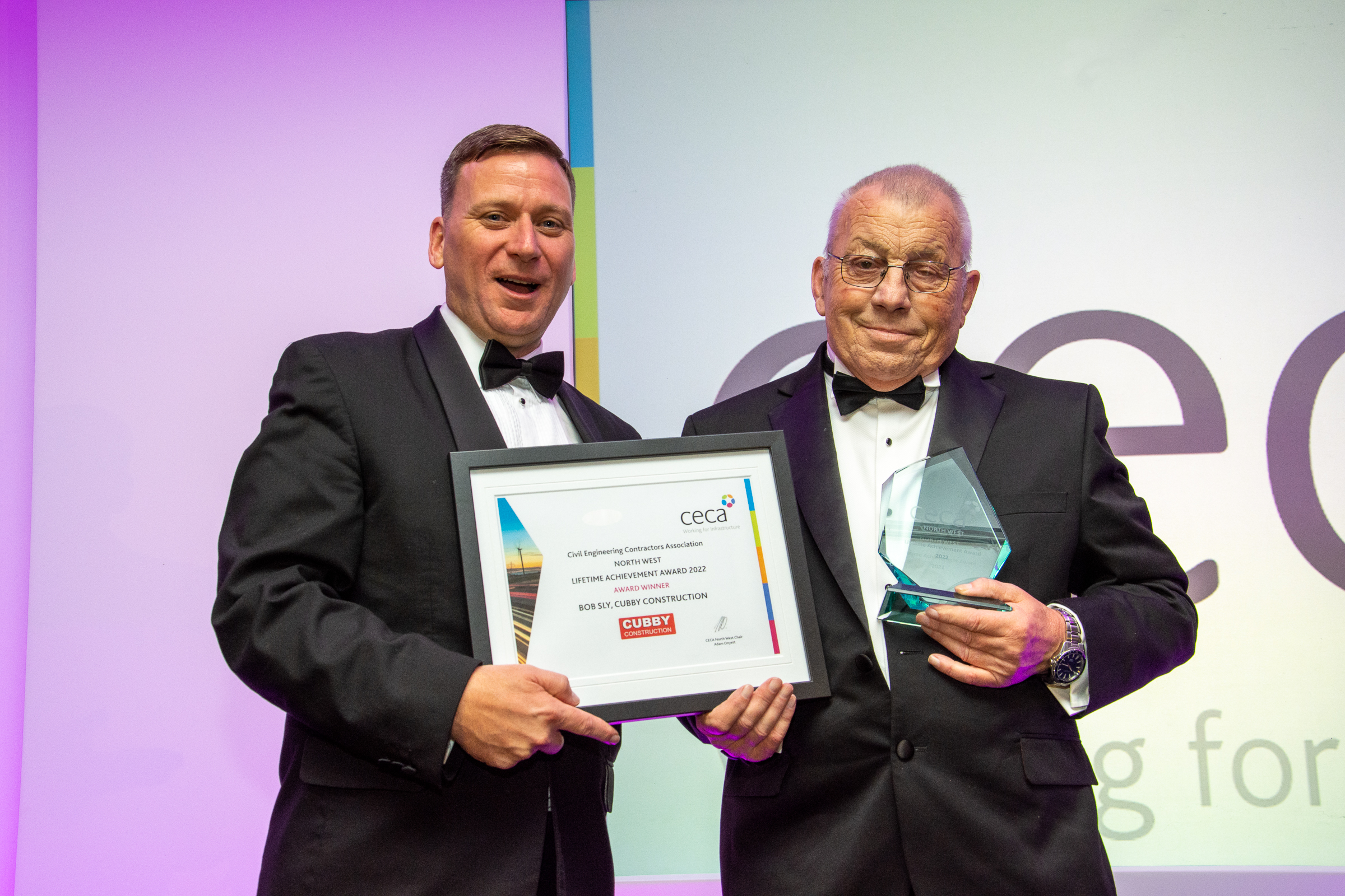 CECA North West Lifetime Achievement Award 2022 for Bob Sly